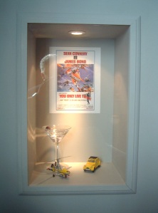 "You Only Live Twice" custom display case, by Dwight Lockhart